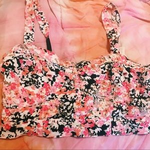 🌸Floral Bustier Crop Top🌸